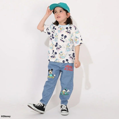 Japanese BDL x Disney parent-child print tops (80-150cm) for boys and girls (summer TOPS) 