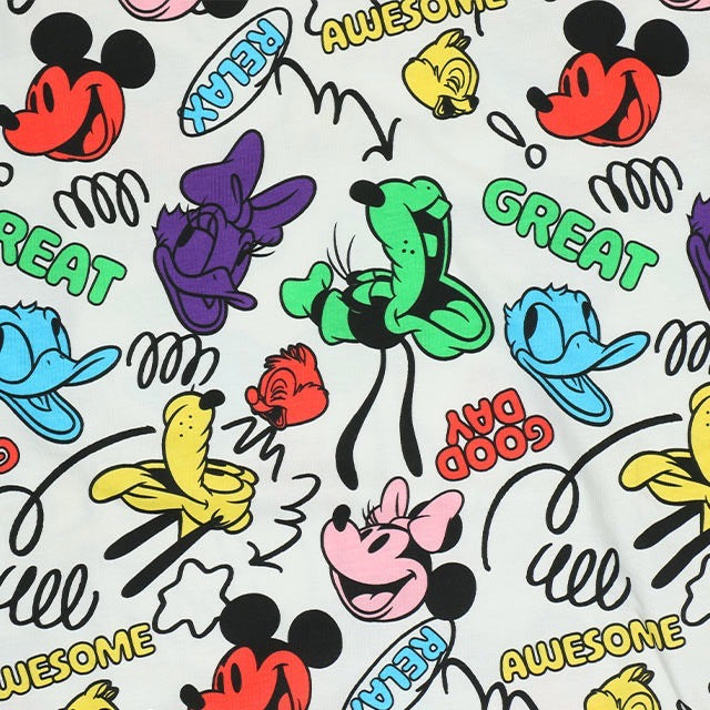 Japanese BDL x Disney parent-child print tops (80-150cm) for boys and girls (summer TOPS) 
