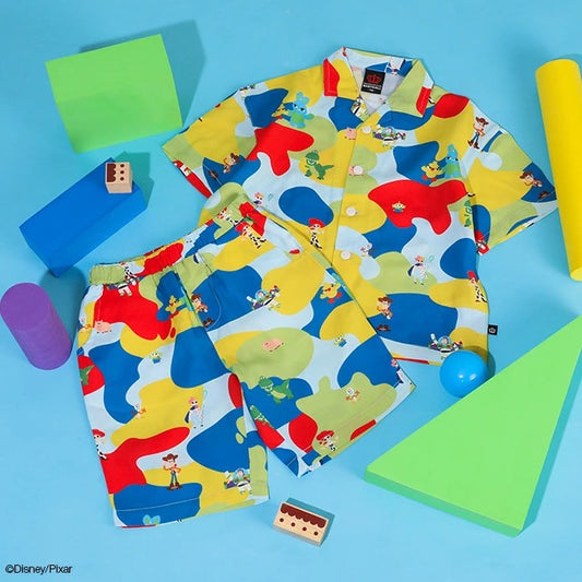 Japanese BDL x Disney parent-child print tops (80-150cm) for boys and girls (summer TOPS) 