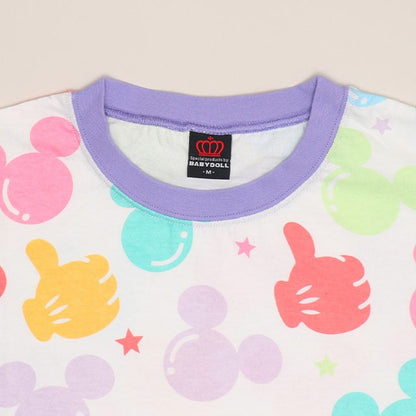 Japanese BDL x Disney parent-child print tops (80-150cm) for boys and girls (summer TOPS) 