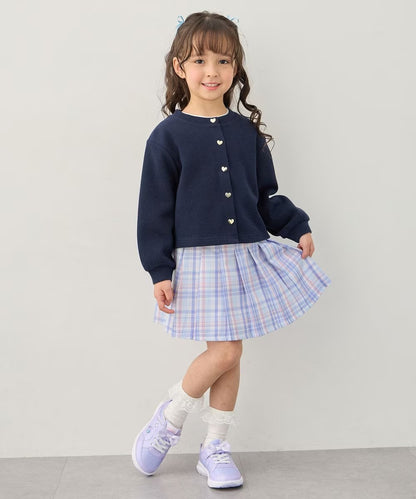 日本童裝 aF#a325 心型扣針織外套 90-150cm 女童款 春季 OUTERWEAR