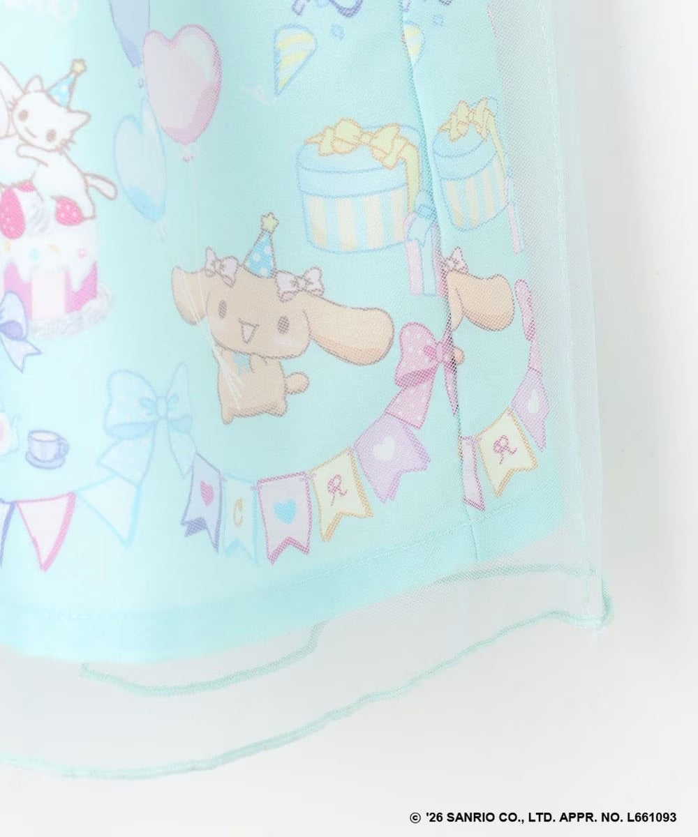 日本童裝 aF#a325 x Sanrio Cinnamoroll 2Way 領可拆 水手領連身裙 100-150cm 女童款 夏季 DRESSES