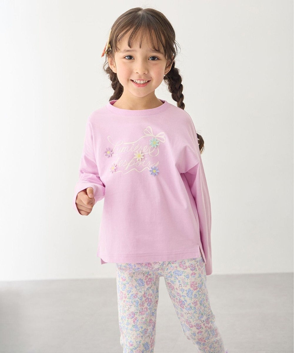 日本童裝 aF#a325 立體印花上衣 90-150cm 女童款 春季 TOPS