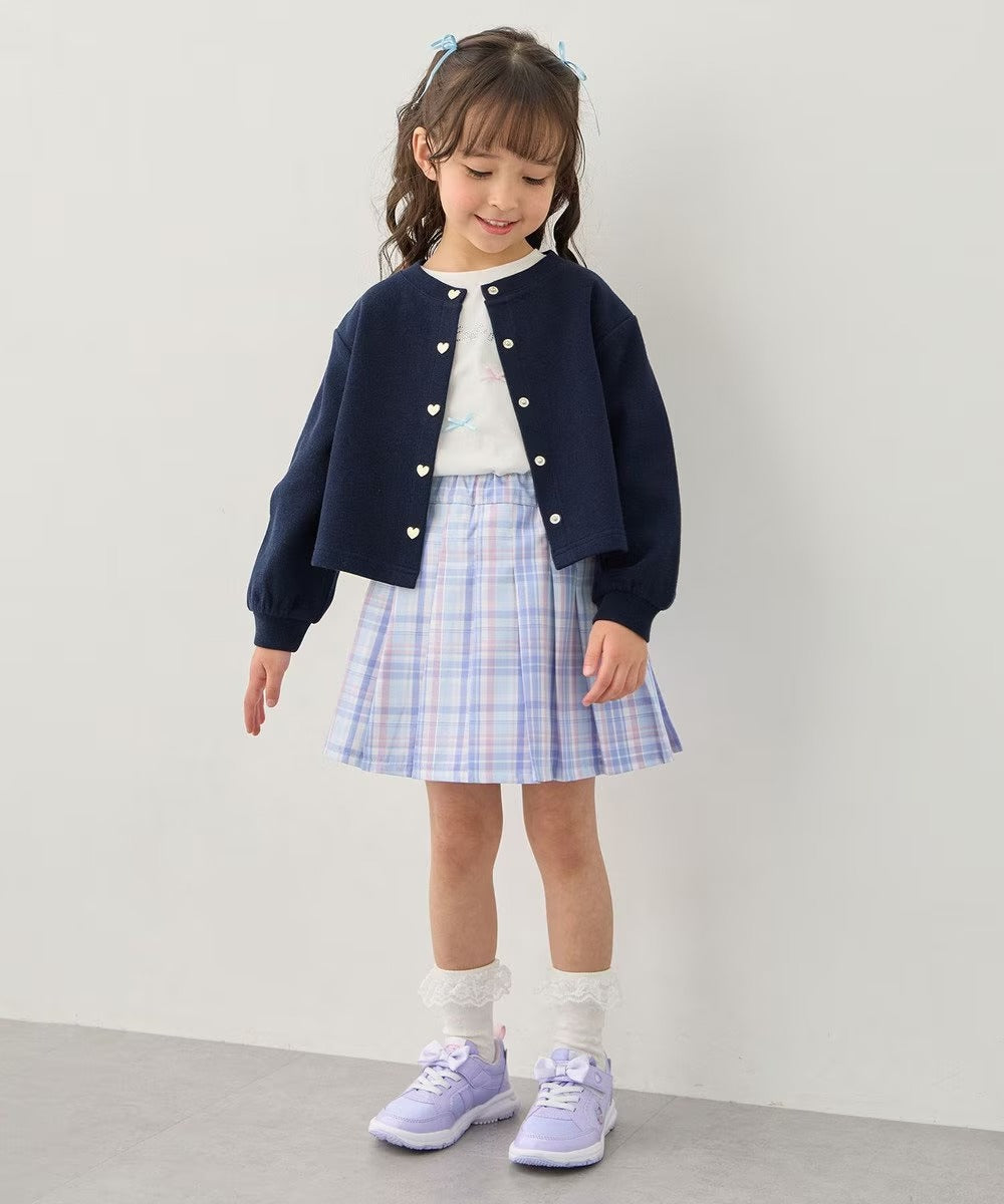 日本童裝 aF#a325 心型扣針織外套 90-150cm 女童款 春季 OUTERWEAR