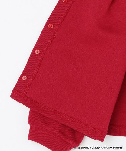 日本童裝 ANY#26 x Sanrio Hello Kitty 蝴蝶扣外套 100-150cm 女童款 秋季 OUTERWEAR 聖誕紅/新年紅