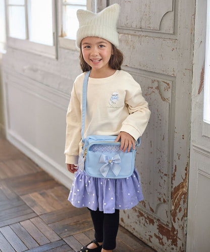 日本童裝 aF#a325  動物背部印花上衣 110-160cm 女童款 秋季 TOPS