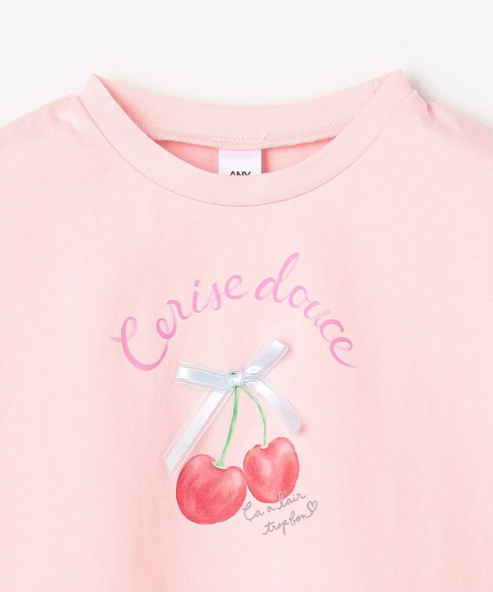 日本童裝 aF#a325 車厘子印花上衣 110-160cm 女童款 夏季 TOPS