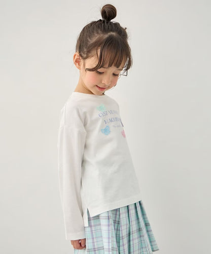 日本童裝 aF#a325 立體印花上衣 90-150cm 女童款 春季 TOPS