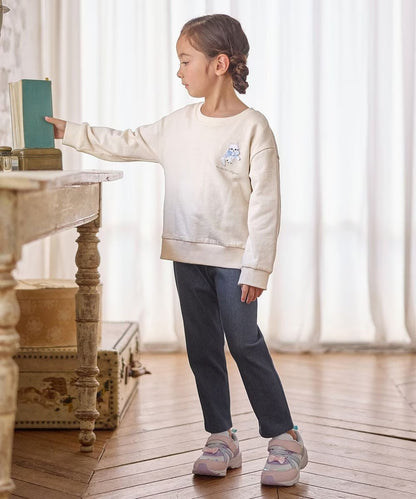 日本童裝 aF#a325  動物背部印花上衣 110-160cm 女童款 秋季 TOPS