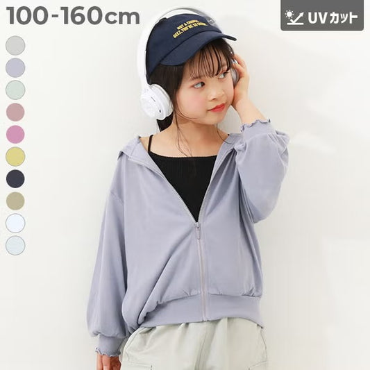 日本童裝 dev!rock 防UV 薄外套 100-160cm 女童款 夏季 OUTERWEAR