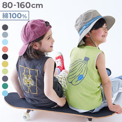 日本童裝 dev!rock 印花背心 80-160cm 男童款 夏季 TOPS