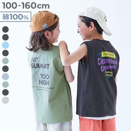 日本童裝 dev!rock 印花背心 100-160cm 男童款/女童款 夏季 TOPS