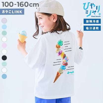 日本童裝 dev!rock 吸汗速乾 接觸冷感涼感 印花上衣 100-160cm 男童款/女童款 夏季 TOPS