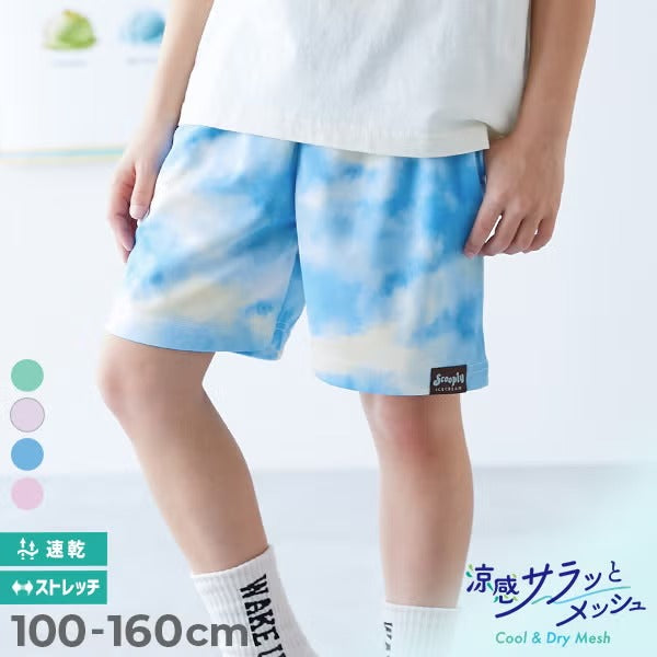 日本童裝 dev!rock 吸汗速乾 接觸冷感涼感 扎染短褲 100-160cm 男童款/女童款 夏季 PANTS