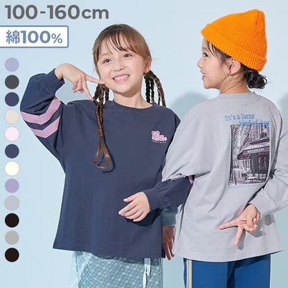 日本童裝 dev!rock 印花長袖上衣 100-160cm 男童款/女童款 秋季 TOPS