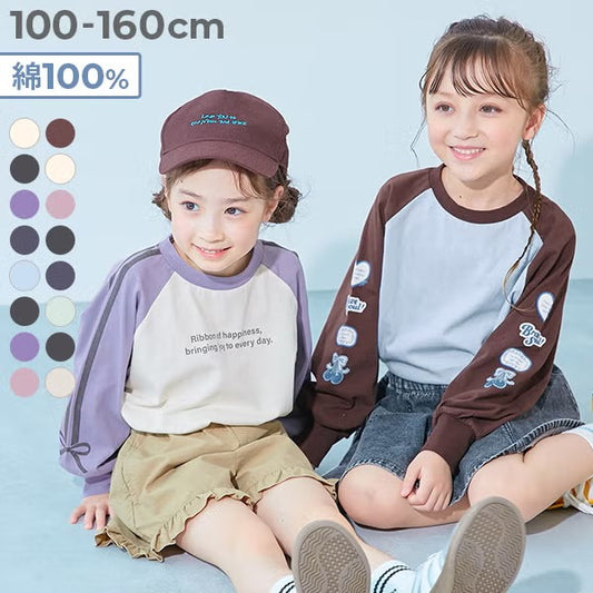 日本童裝 dev!rock 印花長袖上衣 100-160cm 女童款 秋季 TOPS