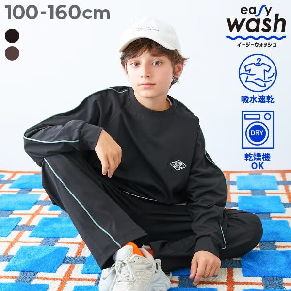 日本童裝 dev!rock 吸水速乾 抗起毛球 抗縮水 抗皺 運動兩件套裝 100-160cm 男童款 秋季 TOPS PANTS