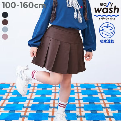 日本童裝 dev!rock 吸水速乾 抗起毛球 抗縮水 抗皺 百摺短裙 100-160cm 女童款 秋季 SKIRTS