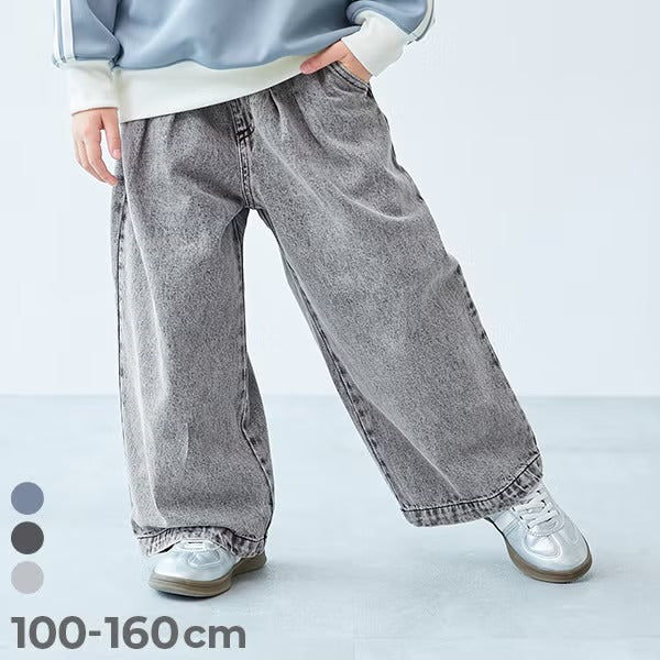 日本童裝 dev!rock 闊腿牛仔長褲 100-160cm 男童款/女童款 秋季 PANTS