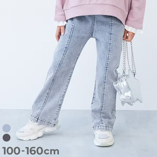 日本童裝 dev!rock 彈性牛仔喇叭長褲 100-160cm 女童款 秋季 PANTS