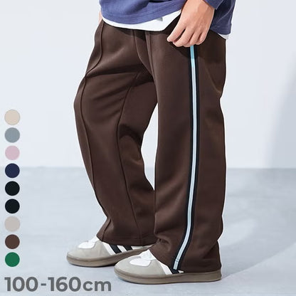 日本童裝 dev!rock 側邊條紋寬腿運動褲 100-160cm 男童款/女童款 秋季 PANTS