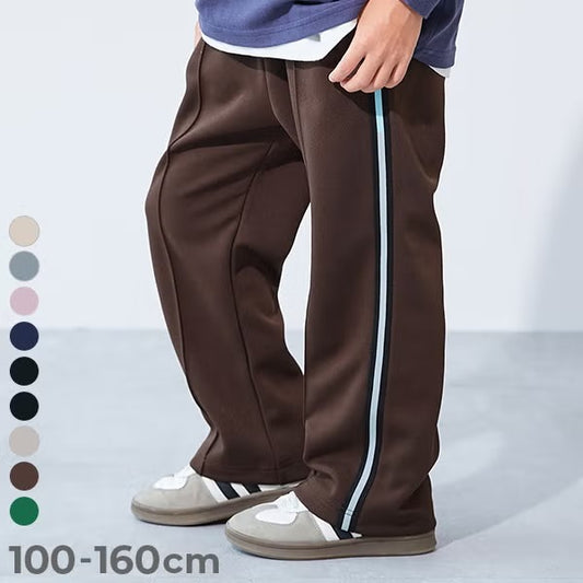 日本童裝 dev!rock 側邊條紋寬腿運動褲 100-160cm 男童款/女童款 秋季 PANTS