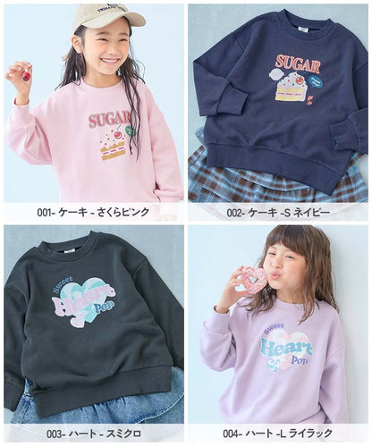 日本童裝 dev!rock 印花長袖衛衣 90-140cm 女童款 冬季 TOPS