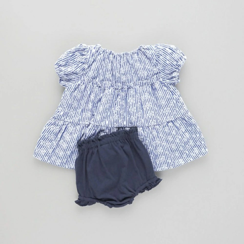 日本童裝 Branshes 蕾絲裙及短褲套裝 70-80cm 女童款 初生嬰兒 夏季 DRESSES PANTS