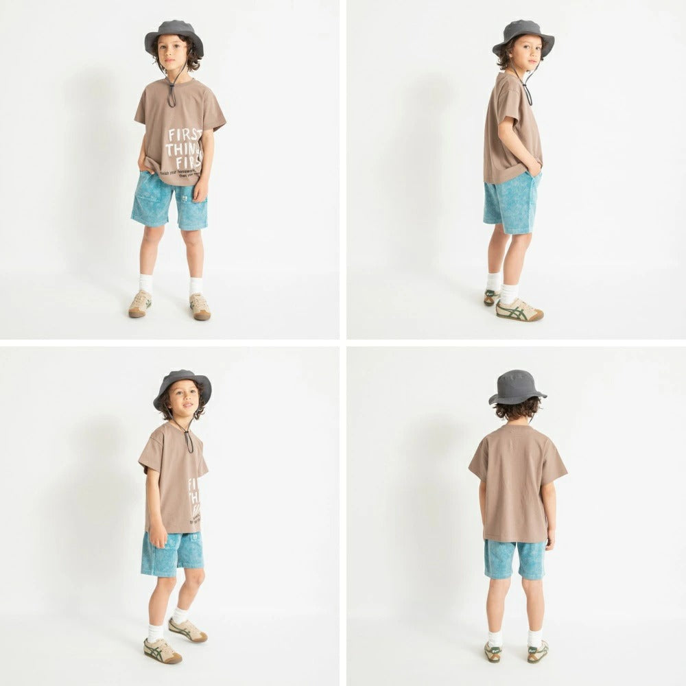 日本童裝 Branshes 復古水洗雪葩色短褲 80-150cm 男童款 夏季 PANTS