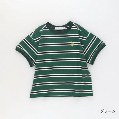 日本童裝 Branshes 【U.S. POLO ASSN.】珠地短袖上衣 90-150cm 男童款 夏季 TOPS