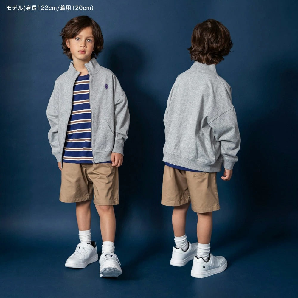日本童裝 Branshes 【U.S. POLO ASSN.】刺繡立領外套 90-150cm 男童款 夏季 TOPS