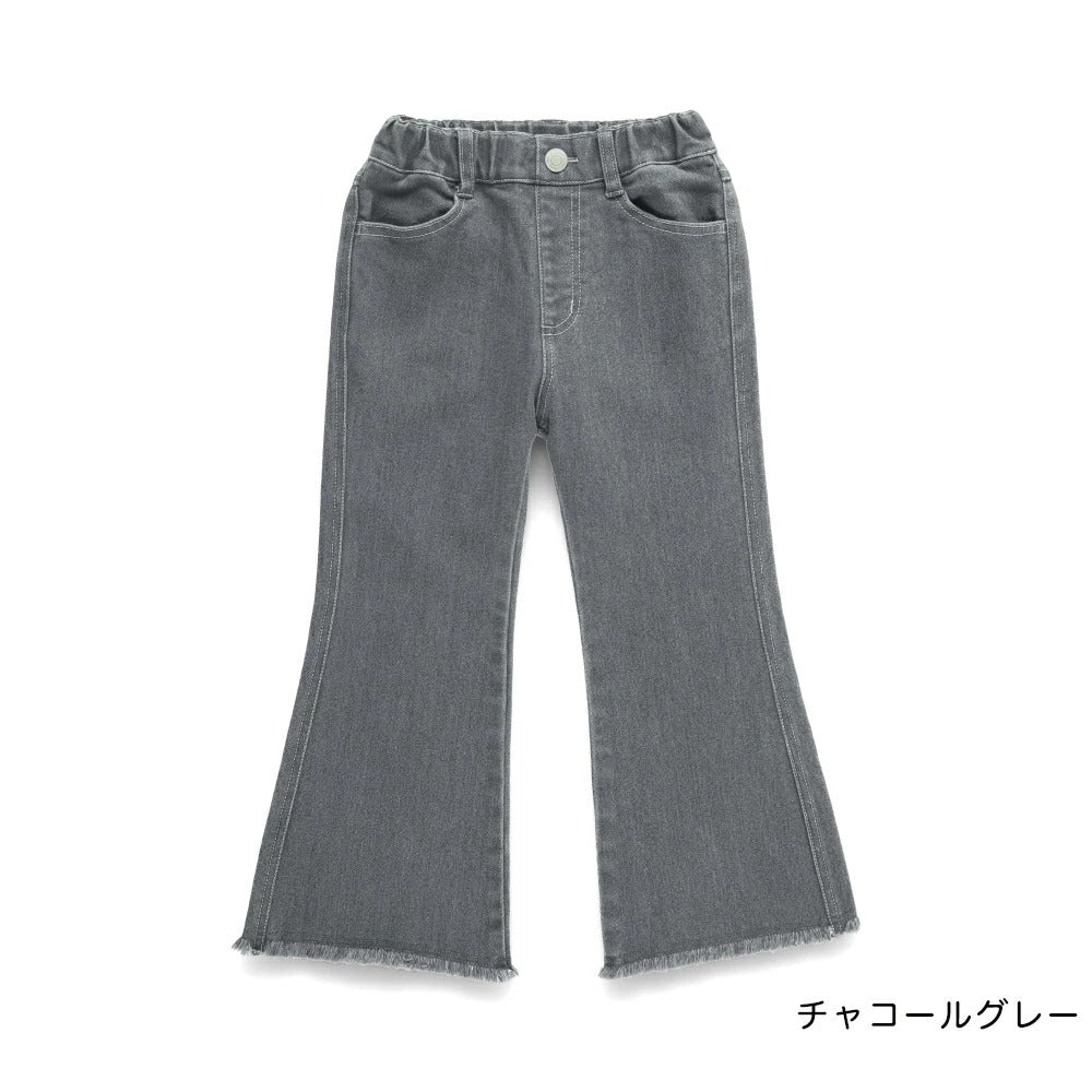 日本童裝 Branshes 流蘇喇叭牛仔褲 90-150cm 女童款 夏季 PANTS