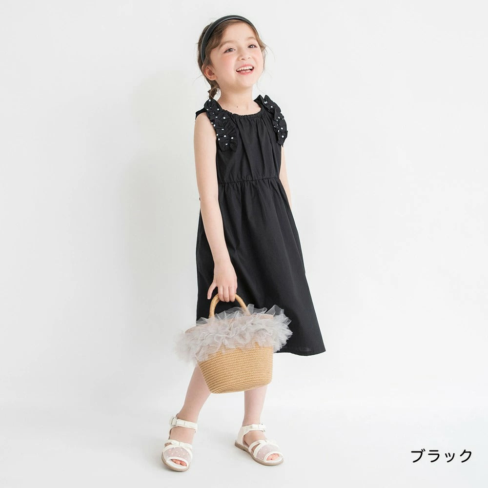 日本童裝 Branshes 荷葉邊連身裙 80-150cm 女童款 夏季 DRESSES