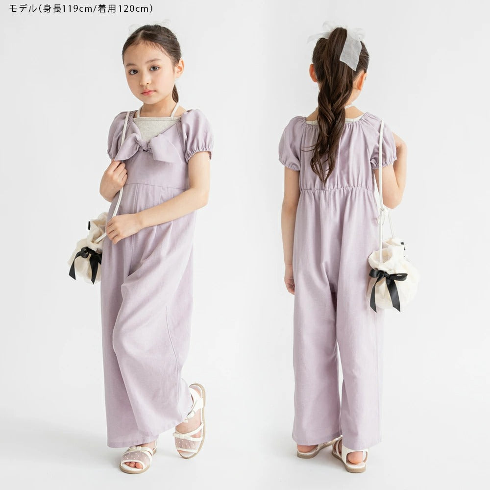 日本童裝 Branshes 蝴蝶結連衣 90-150cm 女童款 夏季 Jumpsuit