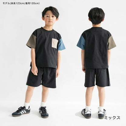 日本童裝 Branshes 速乾系列 抗皺 山系短袖上衣 120-150cm 男童款 夏季 TOPS