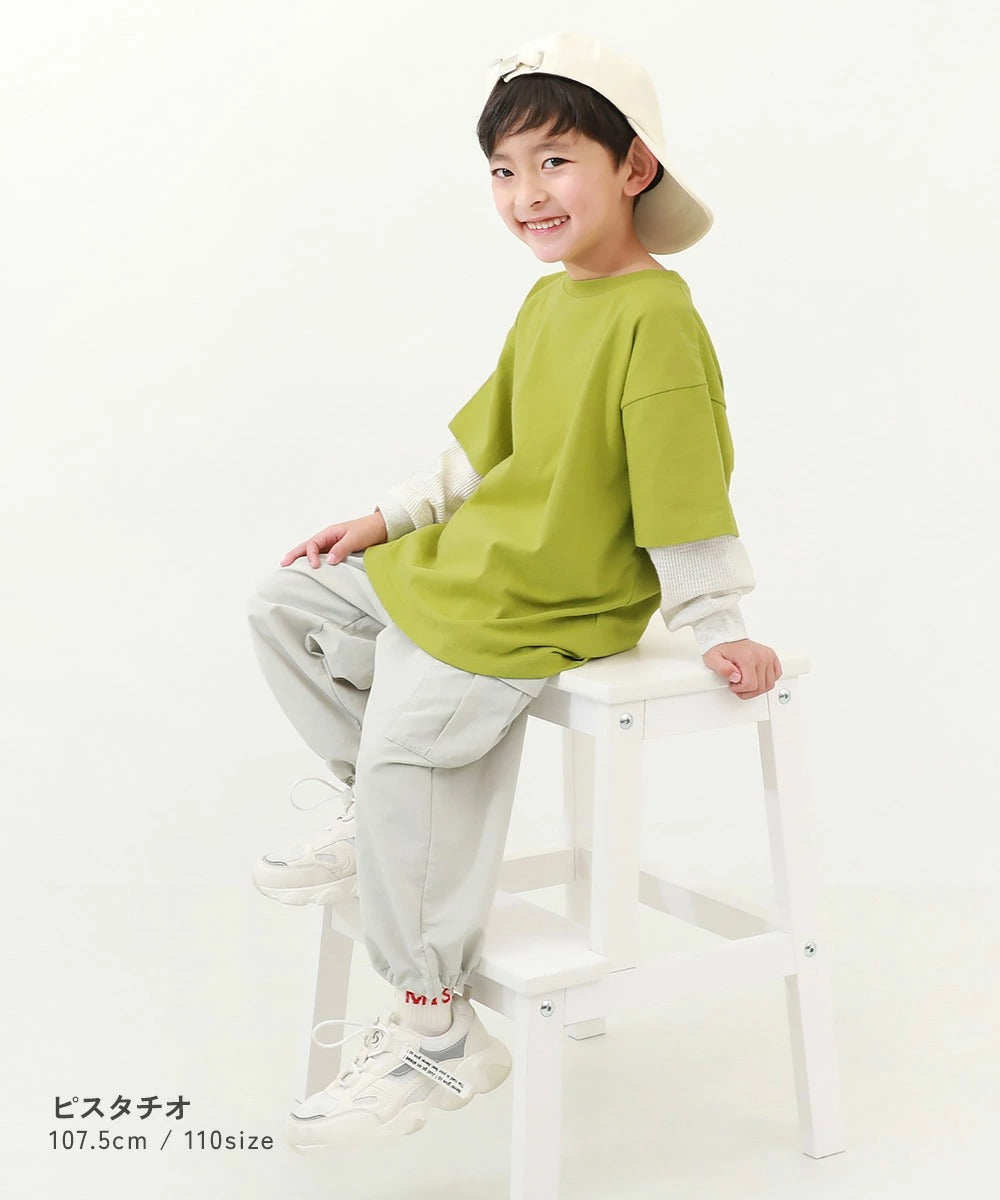 日本童裝 dev!rock 假兩件上衣 100-160cm 男童款 TOPS 春季