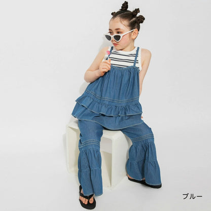 日本童裝 Branshes【Ou? by EDWIN】牛仔吊帶背心 90-150cm 女童款 夏季 TOPS