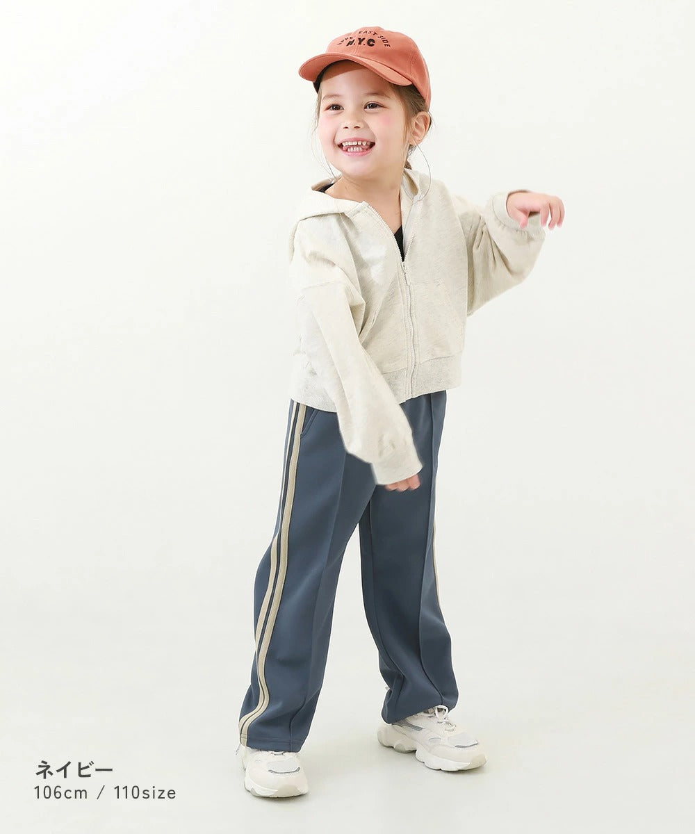 日本童裝 dev!rock 側條紋長褲 100-160cm 男童款/女童款 PANTS 春季