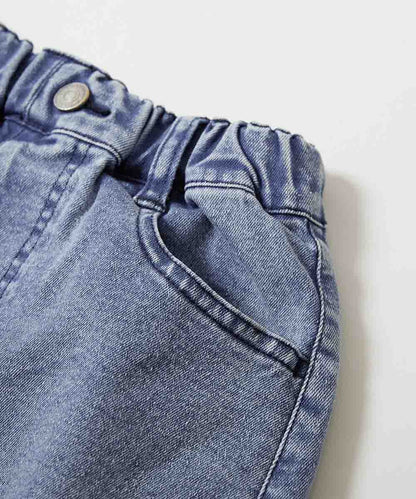 日本童裝 dev!rock 寬鬆水洗牛仔短褲 100-160cm 女童款 夏季 PANTS