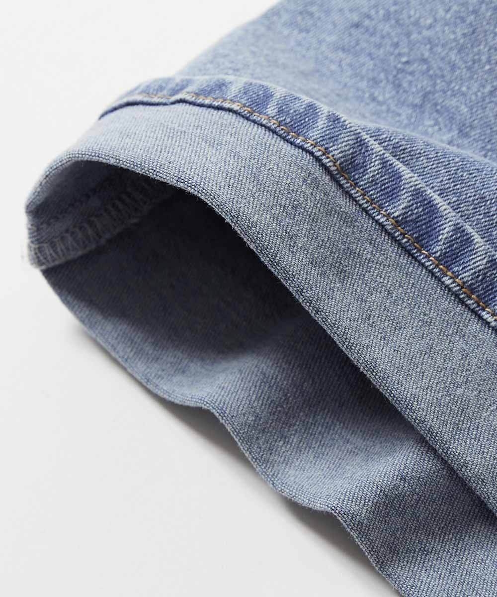 日本童裝 dev!rock 高腰荷葉邊牛仔短褲 100-160cm 女童款 夏季 PANTS