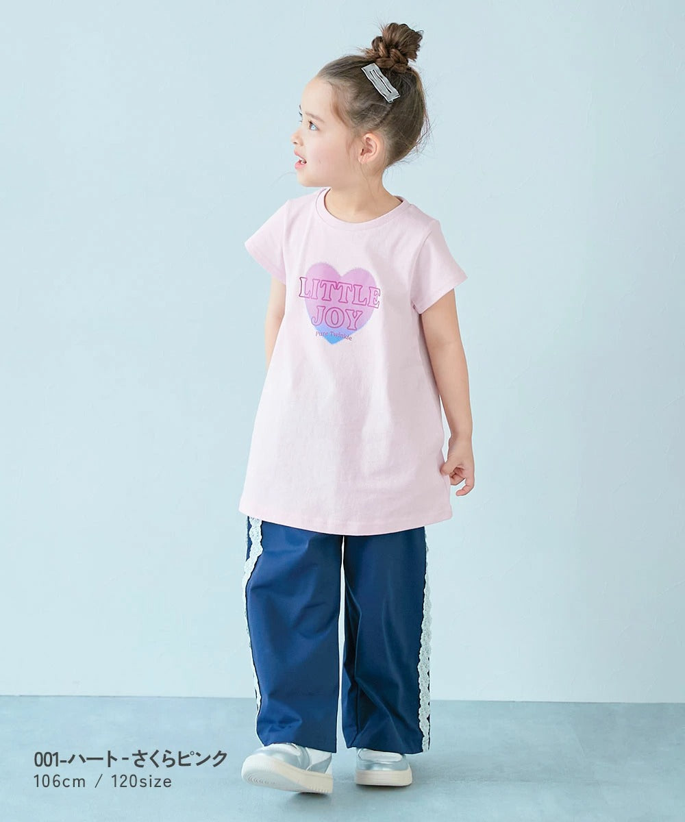 日本童裝 dev!rock 印花收腰上衣 90-140cm 女童款 夏季 TOPS