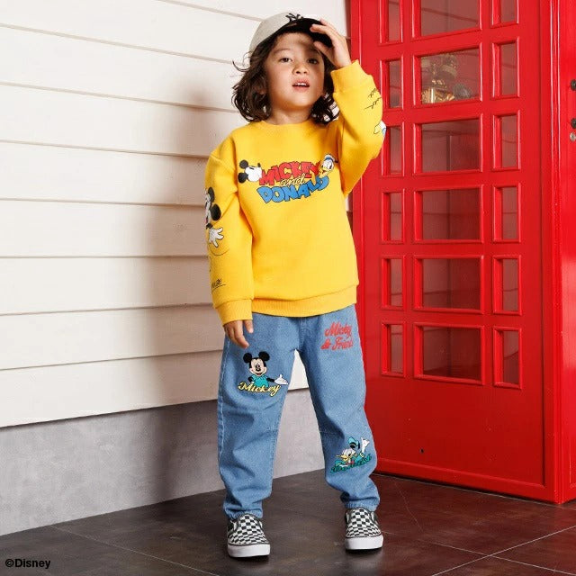 日本童裝 BDL x Disney 牛仔長褲 80-140cm 男童款 夏季 PANTS