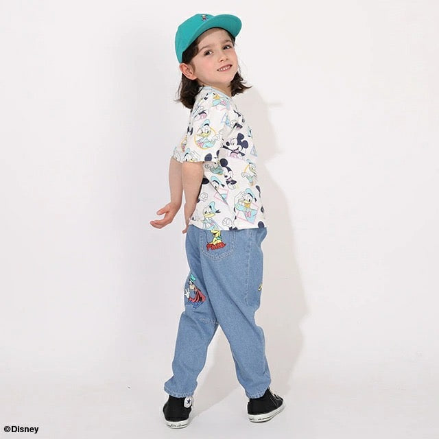 Japanese BDL x Disney parent-child print tops (80-150cm) for boys and girls (summer TOPS) 