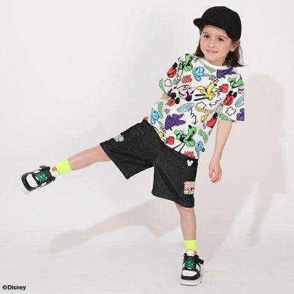 Japanese BDL x Disney parent-child print tops (80-150cm) for boys and girls (summer TOPS) 