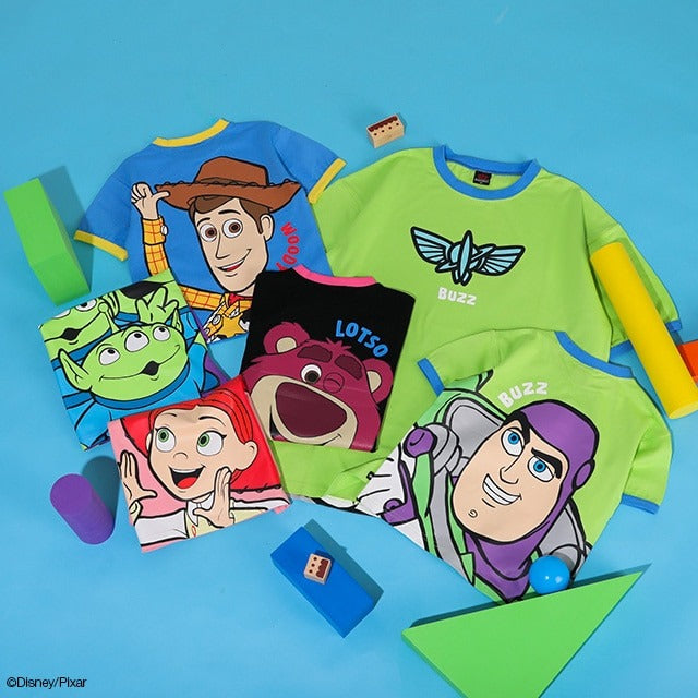 Japanese BDL x Disney parent-child print tops (80-150cm) for boys and girls (summer TOPS) 