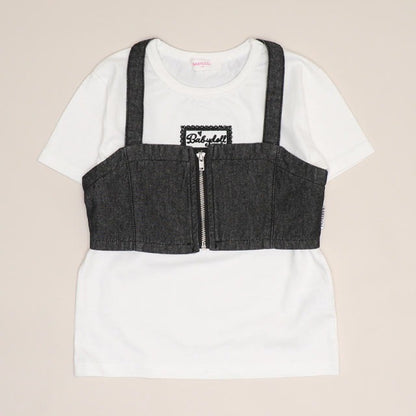 Japanese BDL x Disney parent-child print tops (80-150cm) for boys and girls (summer TOPS) 
