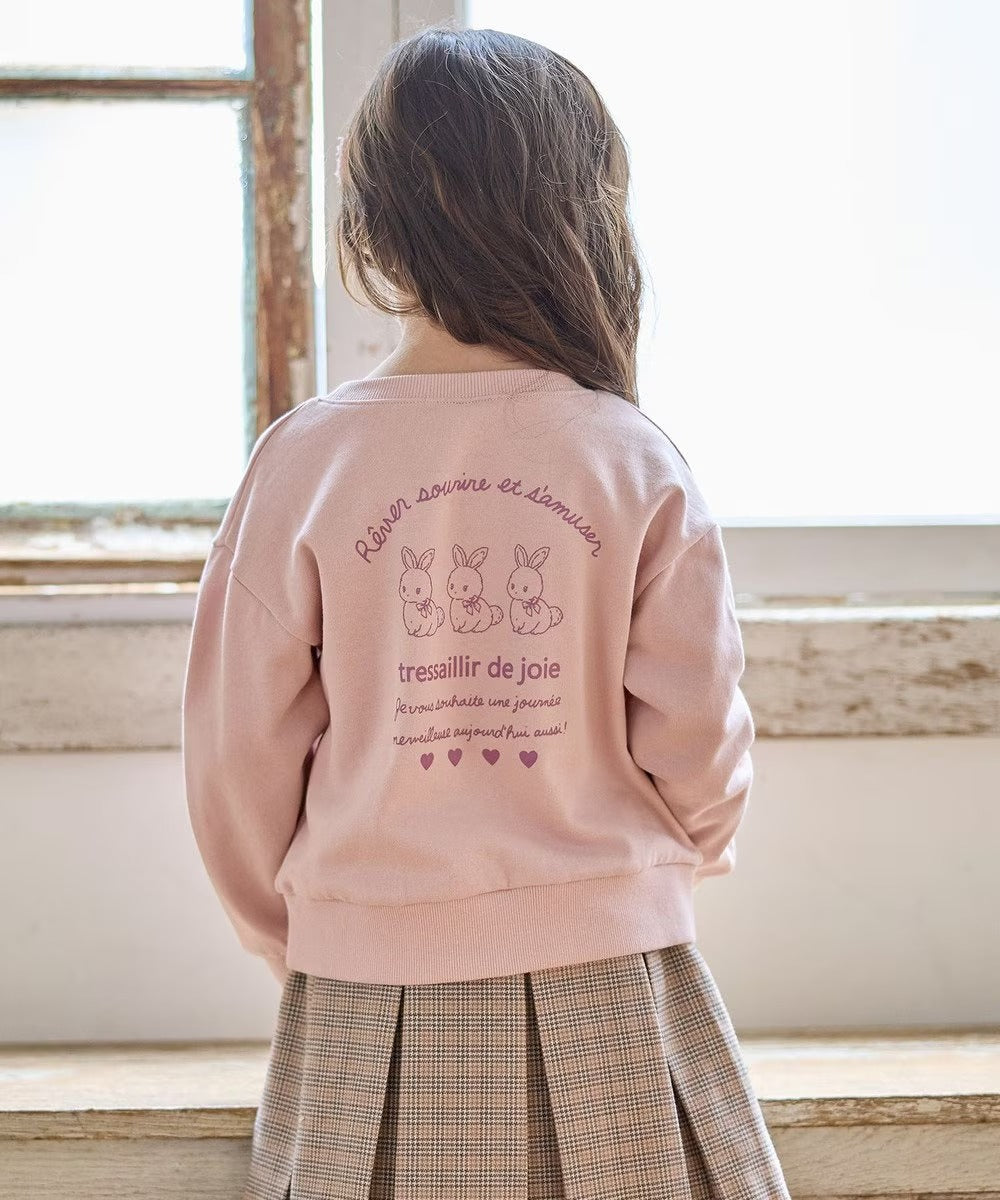 日本童裝 aF#a325  動物背部印花上衣 110-160cm 女童款 秋季 TOPS