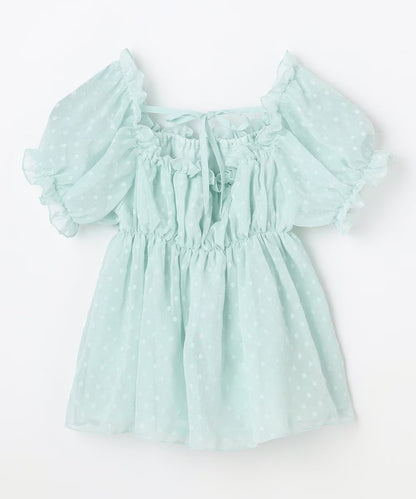 日本童裝 aF#a325 2Way 吊帶露肩上衣 110-160cm 女童款 夏季 TOPS