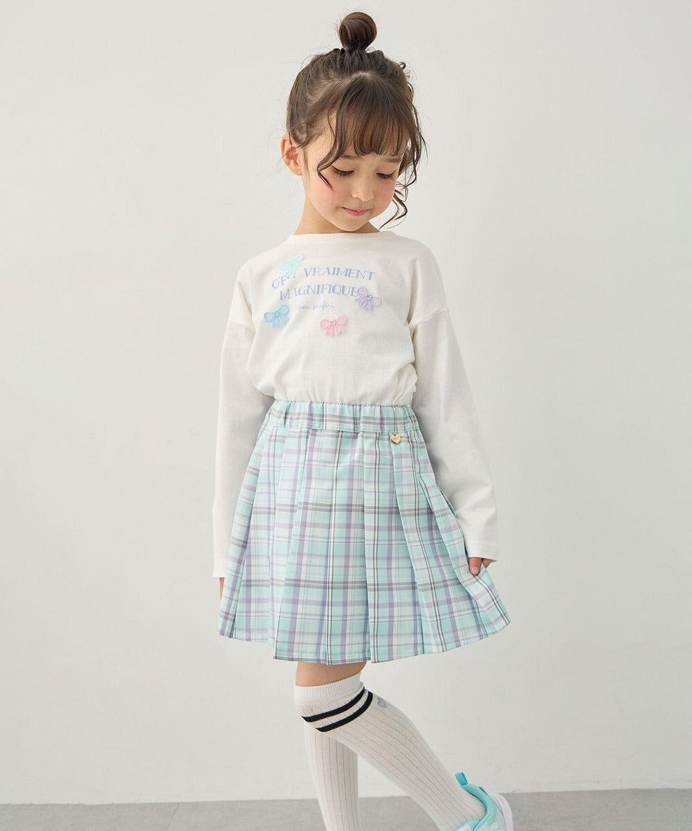 日本童裝 aF#a325 立體印花上衣 90-150cm 女童款 春季 TOPS