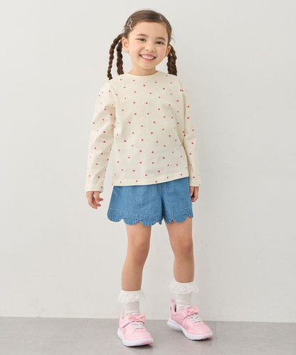 日本童裝 aF#a325 波浪邊短褲 100-150cm 女童款 夏季 PANTS